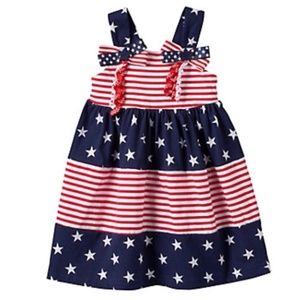 NWT Red White & Blue Patriotic Sleeveless Sundress